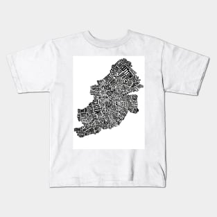 Birmingham City word Map Kids T-Shirt